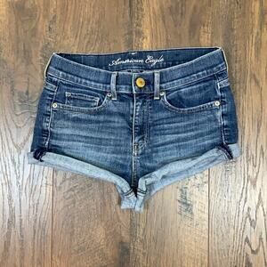 American Eagle Stretch Shortie Jean Shorts